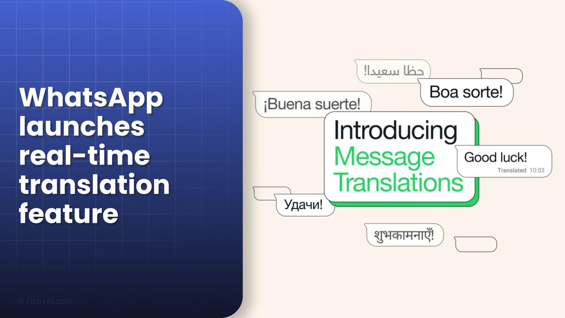 WhatsApp Launches Real-Time Message Translation: Here’s How It Works