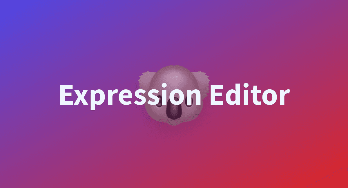 Expression Editor